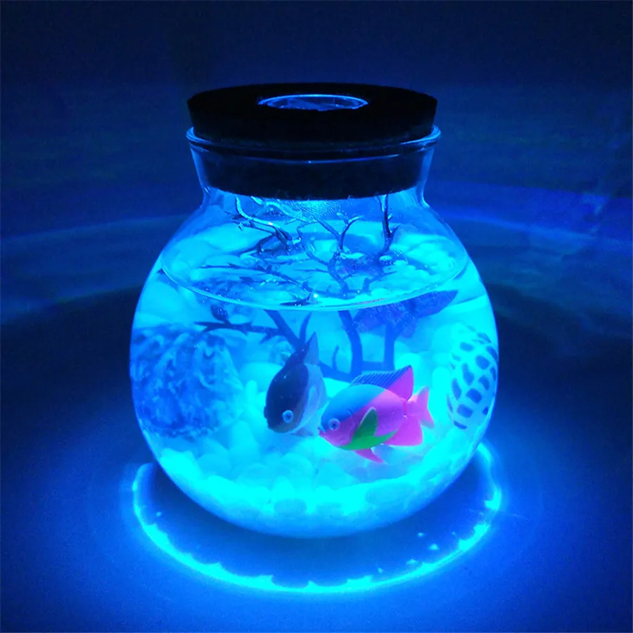 Thrisdar DIY Wish Bottle RGB светодиодный ночник с пультом дистанционного океана рыба кувшин ночник для детей подарок на день рождения ребенка