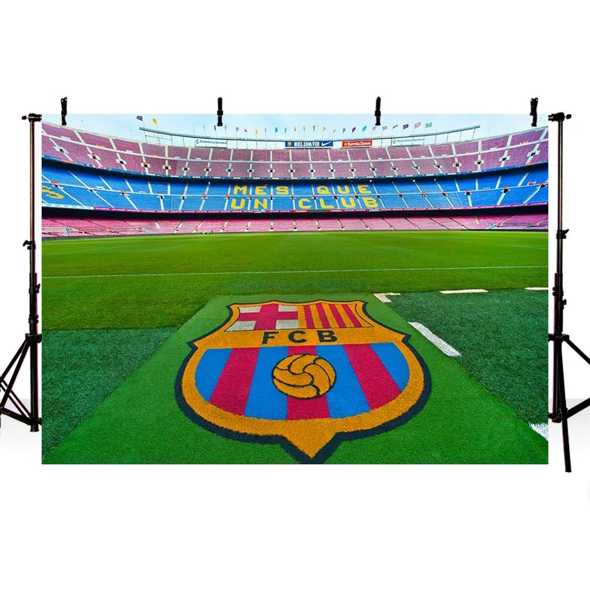 

Vinyl Photo Studio Background Football Flag Game Green Sport Backdrop Picture Children's Photocall Background Photo Studio