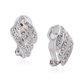 

IDESTINY 11.11 Clip Earings for Non Pierced Ears Best Bijoux Earrings Jewelery Made with Austria Crystal For Women Best Bijoux