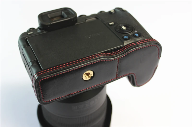 New PU Leather Camera Case Full Bag For canon EOS RP EOSRP Camera Bag Cover Hand Strap Take the battery version