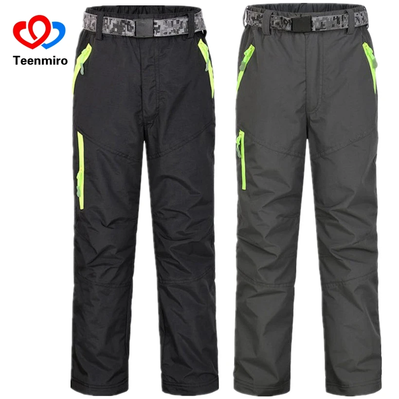 

Winter Kids Ski Pants Boys Girls Warm Thicken Fleece Trousers Children Waterproof SoftShell Sport Panties Teens Camping Hiking
