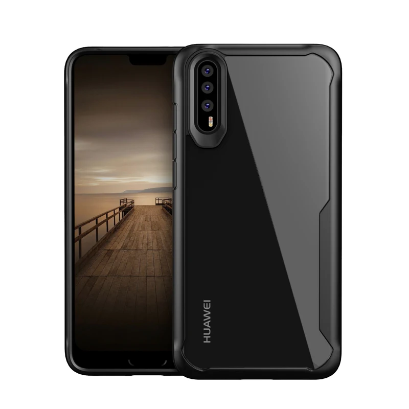 

16Countries drop ship / For HUAWEI P20 Pro Armor Durable Anti-knock Soft Phone Shell Cover case for p20 Transparent backplane