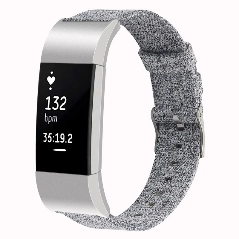 1 Ремешок для часов Fitbit Charge 2 ремешок холщовый дышащий сменный Браслет для Fitbit Charge 2 Correa Fitbit Watch 64002 - Цвет ремешка: 1