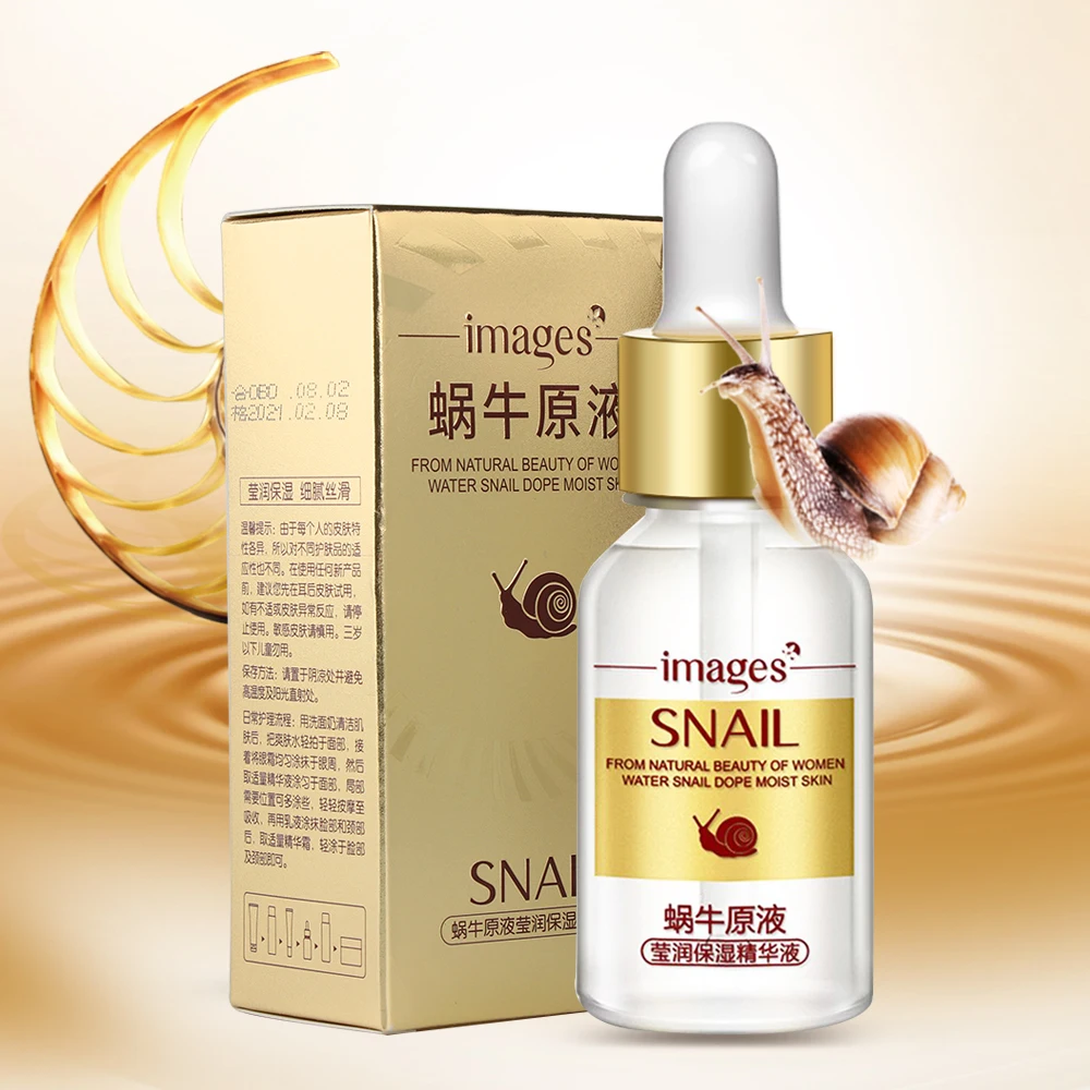 

1 Pcs Snail Essence Anti Aging Moisturizing Hydrating Eye Face Repairing Oil Anti-Wrinkle Serum Youth Snail Cream Beauty Tool