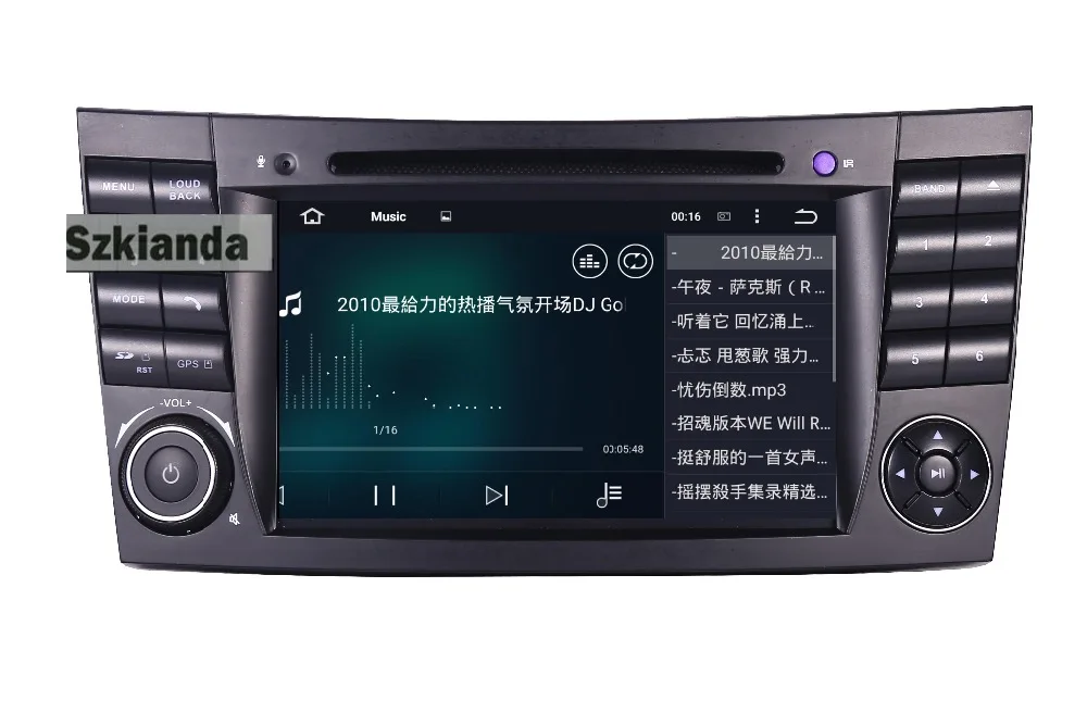 Perfect 4G+32G Android 8.1 car radio multimedia player for Mercedes Benz E-Class E200 E220 E300 W211 E320 Wifi Radio DVD OBD Canbus Map 6