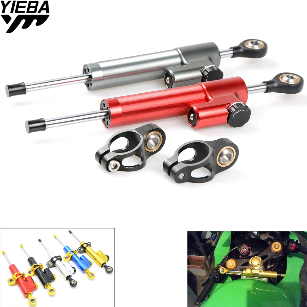 CNC Universal Motorcycle Damper Steering Stabilize Safety Control FOR Kawasaki ER6F ER6N ER 6N 6F VERSYS 1000 ZZR600 z750 Z800