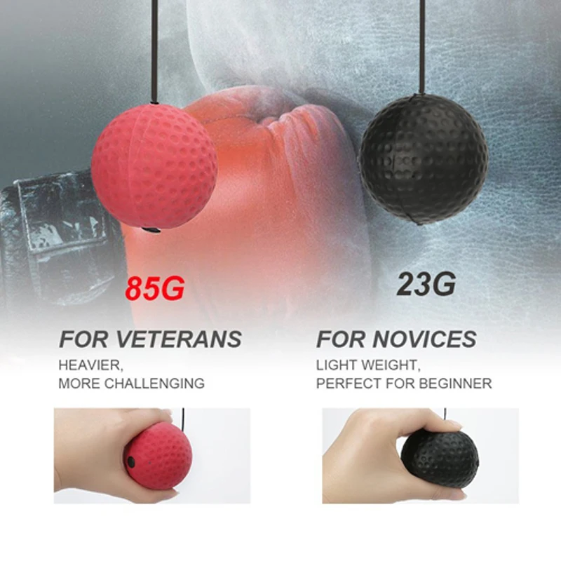 Boxing Fight Speed Ball Fight Box with silicone head band Reflex Speed Training Boxing Punch Muay Thai Exercise Equipment