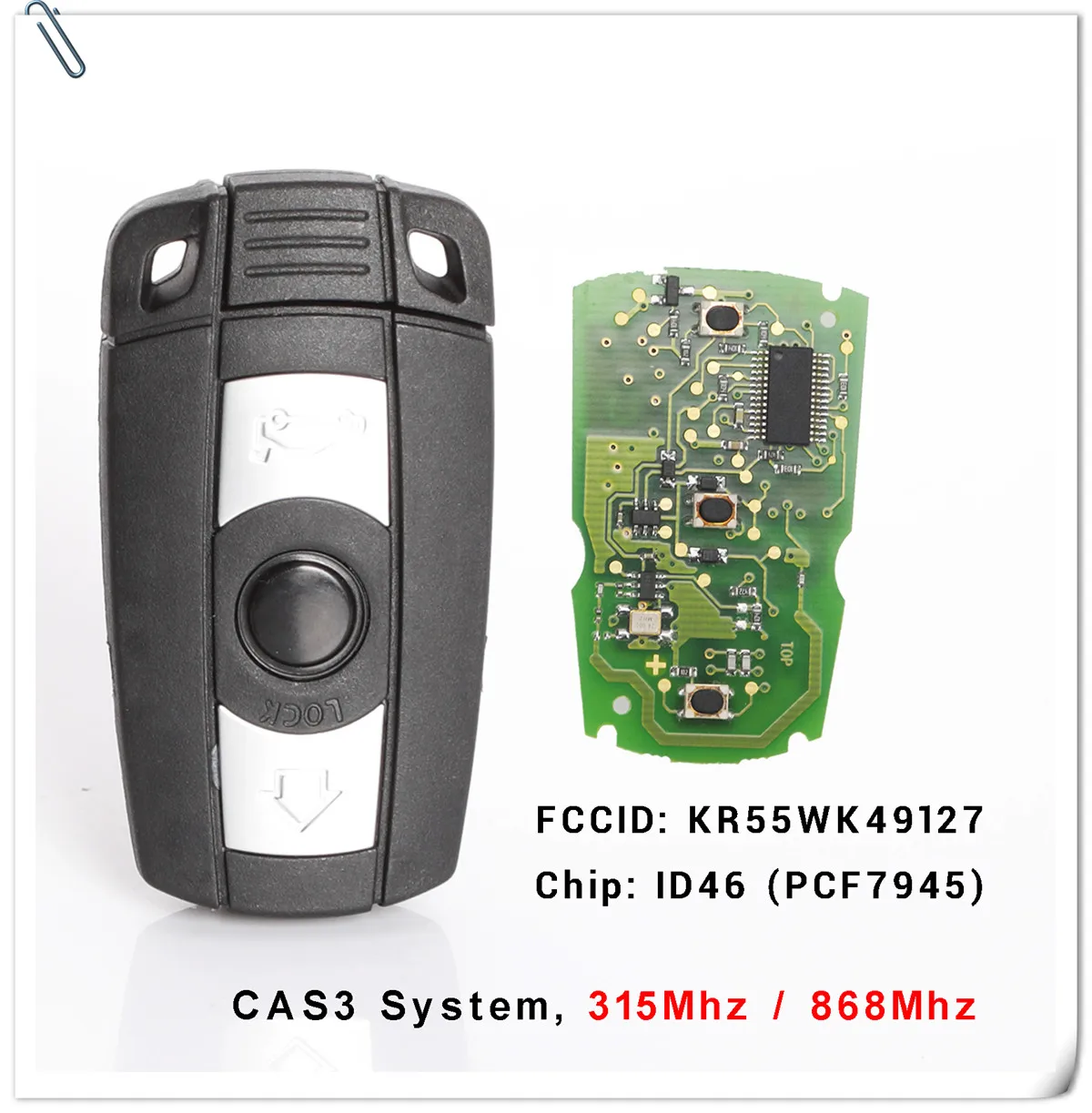 Remoto Chave para a BMW 868 Mhz