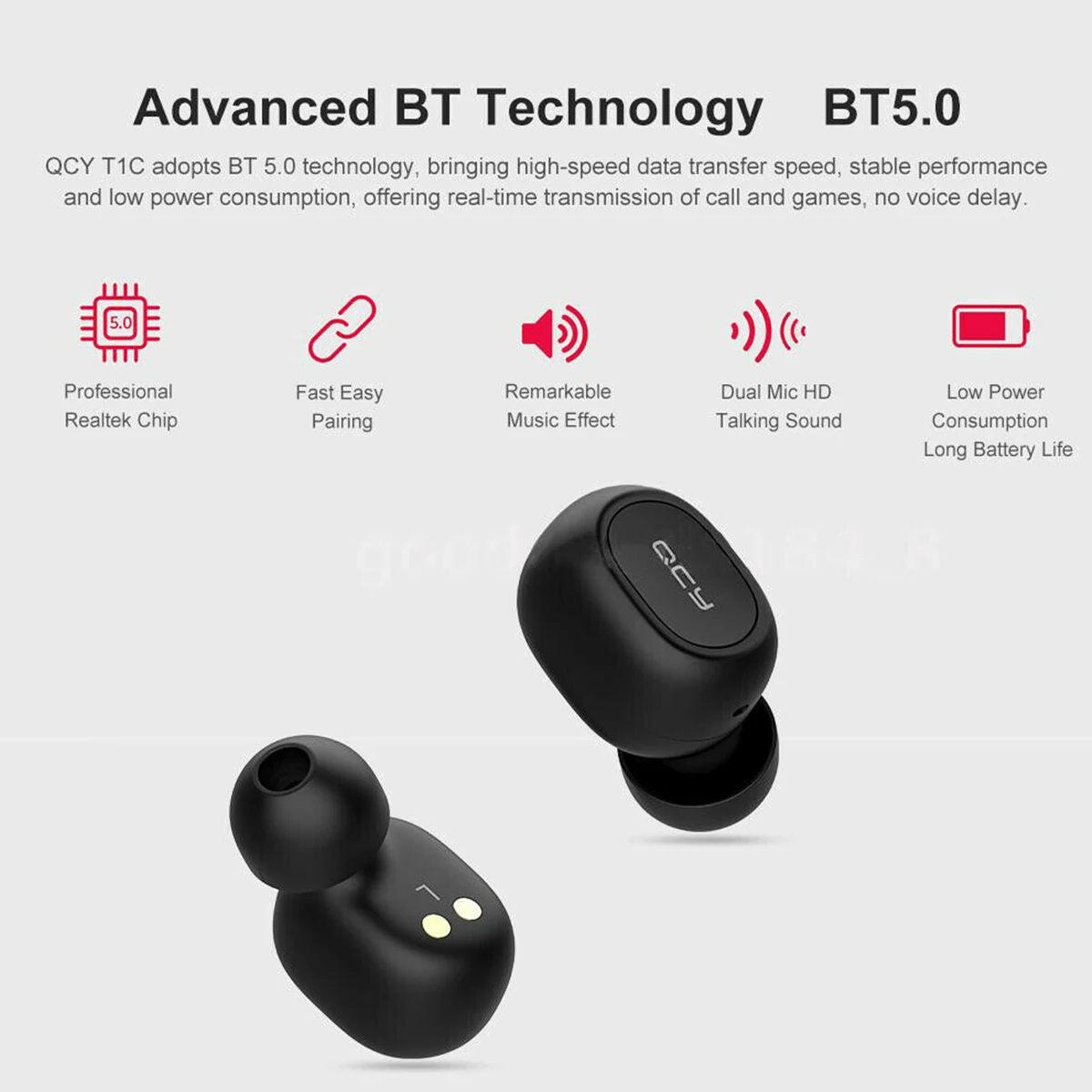 SOONHUA портативные беспроводные Bluetooth 5,0 TWS наушники, двойные мини спортивные наушники, наушники с микрофоном и зарядным устройством