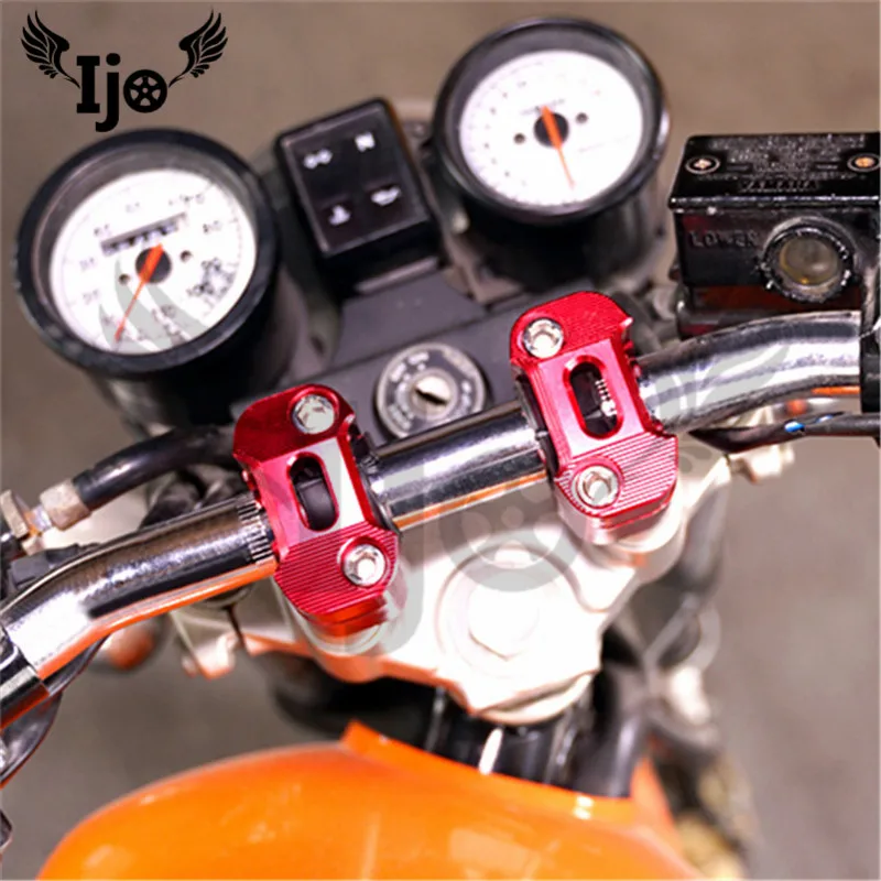 Красочные запчасти с ЧПУ для скутера, зажимы для мотоцикла rbike, адаптер для ручки, крепление для мотоцикла 1, 1/8 дюйма, 28 мм, руль для мотоцикла rcycle, стояк