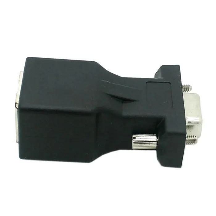 Расширитель VGA RGB HDB 15pin женский для LAN CAT5 CAT6 RJ45 CAT 5 6 сетевой кабель Женский