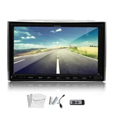 Double din Auto Radio Bluetooth Car DVD Touch Screen 7 Inch Car DVD Player GPS Navigation Video Stereo+ Free MAP+Bluetooth