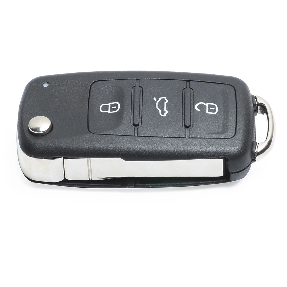 Keyecu флип дистанционный ключ-брелок от машины 434MHz CAN ID48 для VW Volkswagen Toureg Beetle Golf Jetta 2011-2012 5K0 837 202 AJ Keyless GO