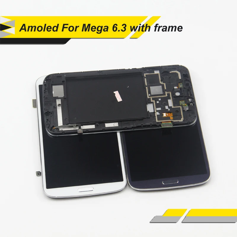 6 3 &quotсупер AMOLED LCD для Samsung Galaxy i9200 i9205 дисплей сенсорный экран с рамкой дигитайзер
