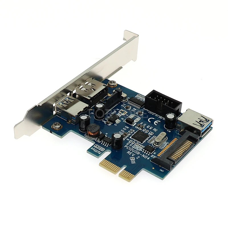 PCI express PCI-e до Мощность eSATA+ USB3.0+ 9pin USB2.0 адаптер конвертер карты с SATA Мощность разъем