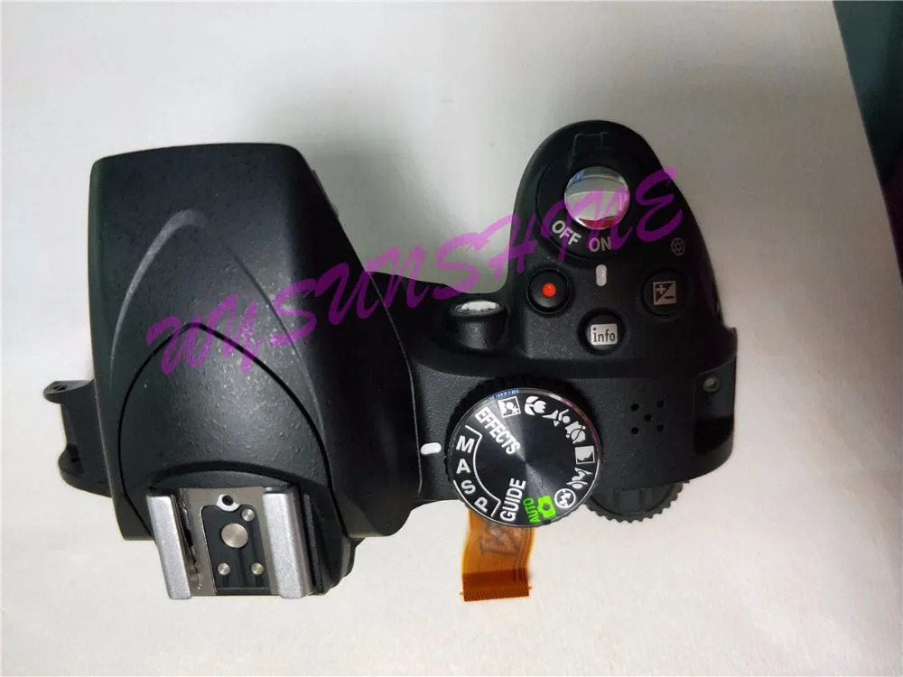 

90%New Top cover with flash and buttons for Nikon D3300 open unit D3300 Camera repair parts