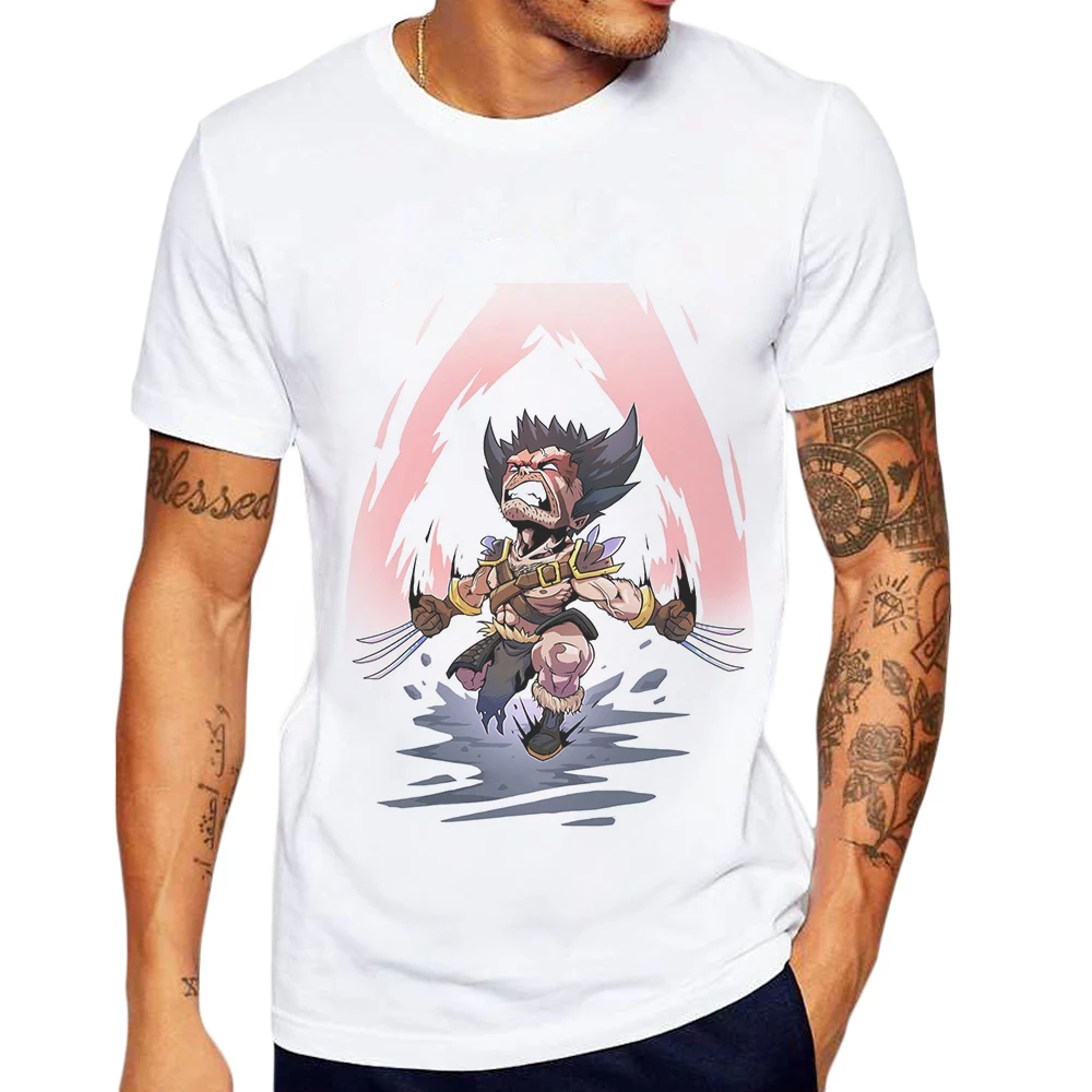 

2019 Newest Men T Shirt Super Hero Printed T-Shirt Short Sleeve 100% Cotton Avengers Man Tops Tee Shirts Werewolf Remeras Hobre