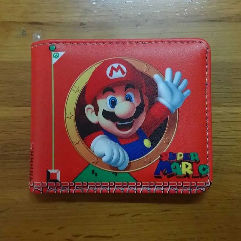 Горячие игры Super Mario Короткие Кошельки анимации симпатичный кожаный кошелек для детей доллар Цена Кошелек с монета карман