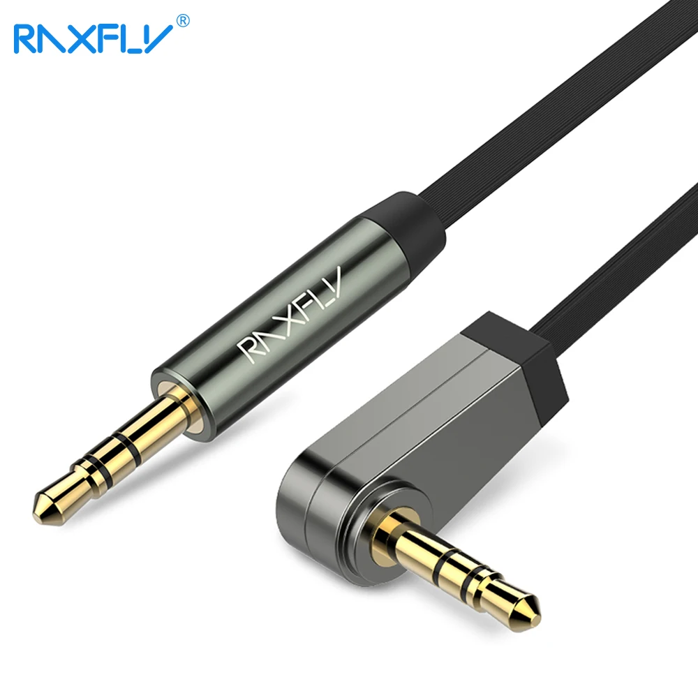 RAXFLY 3.5MM Audio Cable For Car Speaker Flat 3.5 Jack Male to Male AUX Cable 90 Degree Angle Jack 3.5 Cables For Headphone MP3 RAXFLY 3.5MM Audio Cable For Car Speaker Flat 3.5 Jack Male to Male AUX Cable 90 Degree Angle Jack 3.5 Cables For Headphone MP3