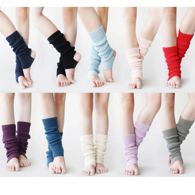 Танцы legwarmer женские балетки разминки длинные зима одежда бедра гетры до колена