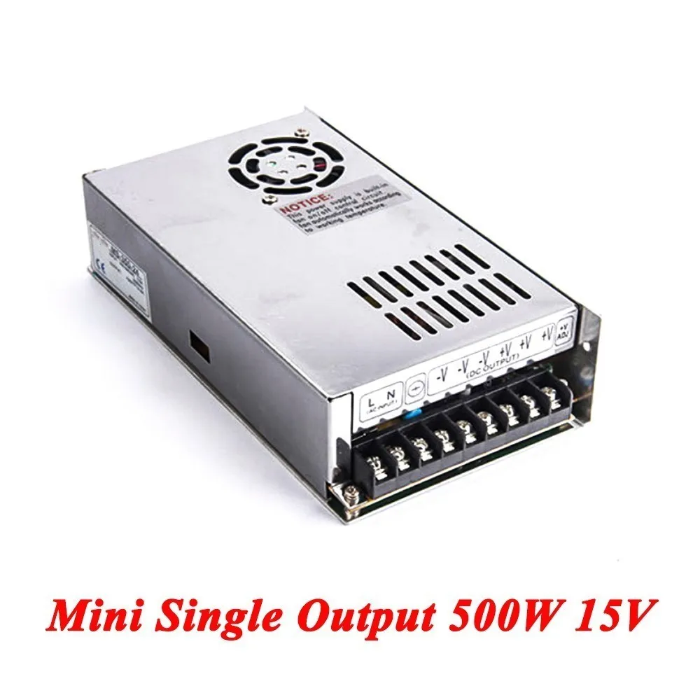 Mini Type Switching Power Supply 500W 15v 33A,Single Output Watt Power