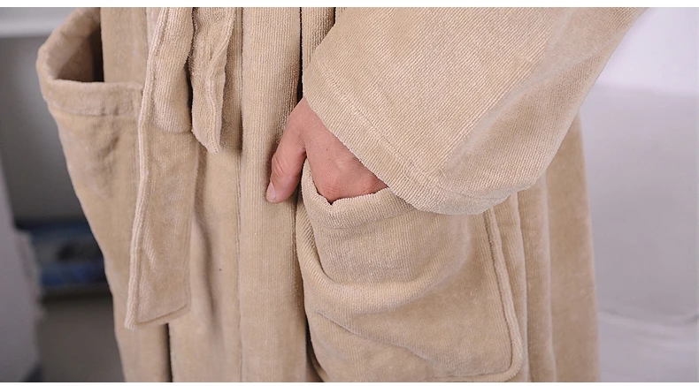 Халат мужской зимний толстый теплый длинный халат размера плюс полотенце флисовые мягкие ночные рубашки кимоно для невесты банные халаты халат