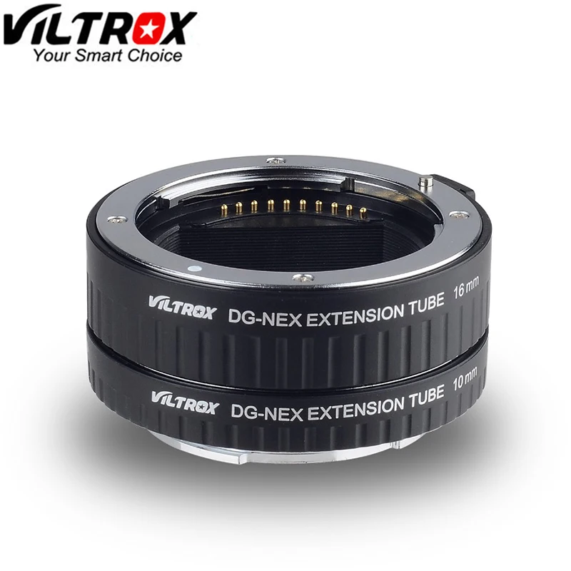Viltrox DG-NEX Удлинительное макрокольцо для автоматического кольцо для SONY E-Mount DSLR камер NEX-5R NEX-5/6/7 A7 A7R A7S A7SII NEX-7 A6000 A6300