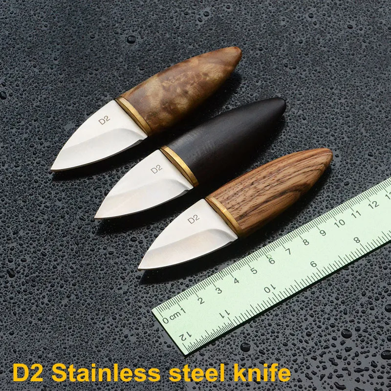 

Stainless Steel EDC Tools For Outdoor Survival Mini Straight Blade Knife wood handle Knife Hunting Camping Portable Multi tools