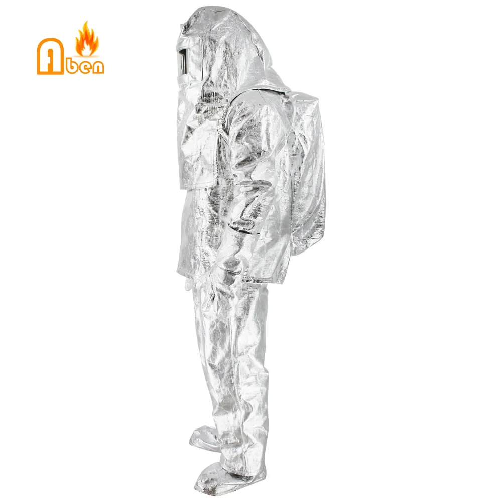 1000 degree Heat resistant Aluminum foil insulation suit aluminized suit for the foundry