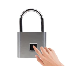 Отпечаток пальца Электрический замок умный без ключа USB Перезаряжаемый IP65 Водонепроницаемый Противоугонный замок безопасности дверной замок