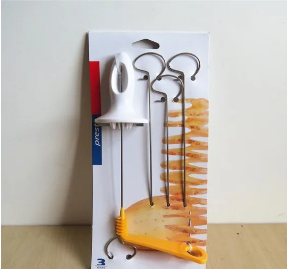 

1PC Kitchen Accessories Tornado Potato Spiral Cutter Slicer Home Cozinha Potato Making Twist Shredder Cocina Cooking Tool LF 123