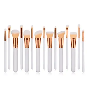 

VVHUDA 5/6/8/9/15Pcs Makeup Brushes Set Premium Soft Synthetic Fiber Foundation Powder Blush Concealers Basics Tool Kit