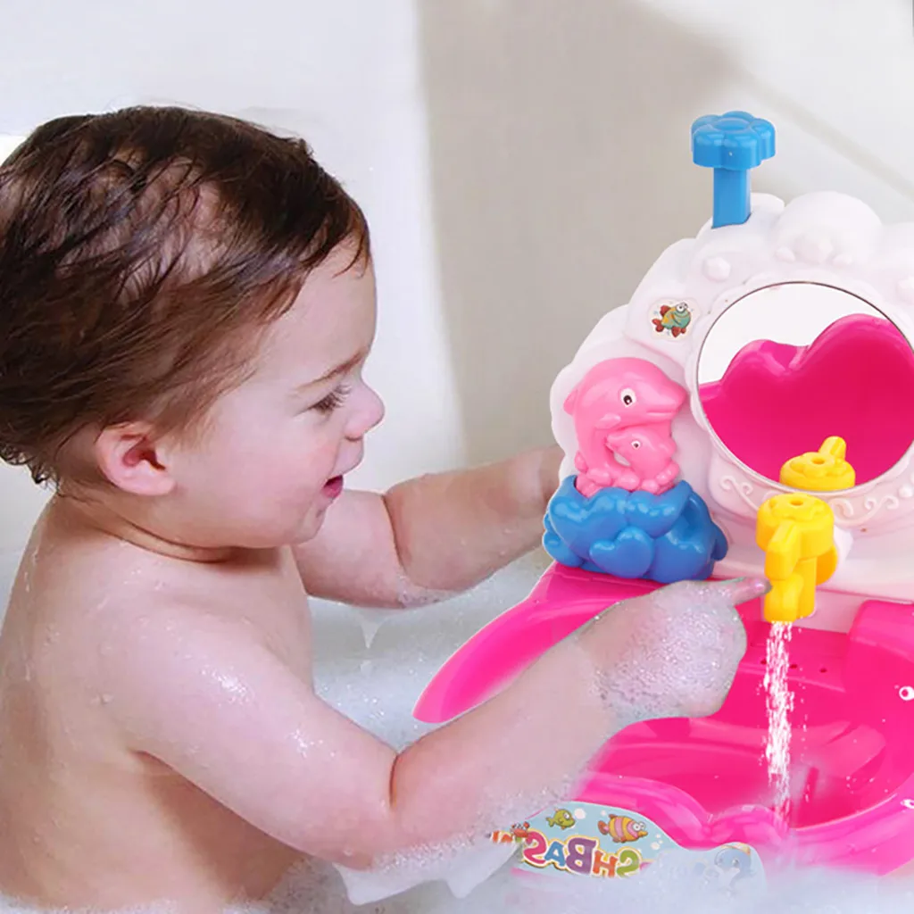 Wash Basin Toy Bath Cartoon Cute Bathtub Bathing Beach Toy for Toddler Baby Bathroom Playing Toy Gifts Shower Toys M1220