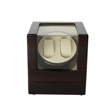 Dobadoura do Relógio de luxo, LTCJ Rotação Automática 2 + 0 Watch Winder Caixa De Armazenamento De Madeira Caixa de Exibição (RW)