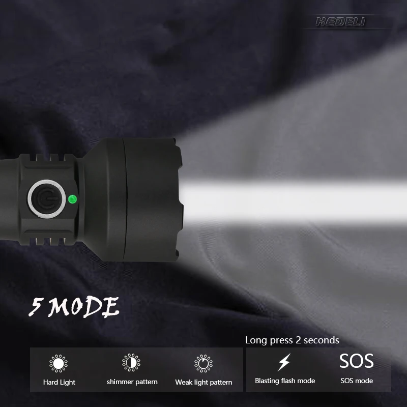 

Portable Lighting flashlight xm l2 powerful waterproof 18650 battery usb led flashlight hand lanterna torch led light torch lamp
