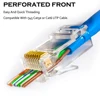 50/100pcs Rj45 Connector Cat5e Cat6 Connector Network Unshielded 8Pin modular utp rj45 plugs have hole HY1525 ► Photo 2/6