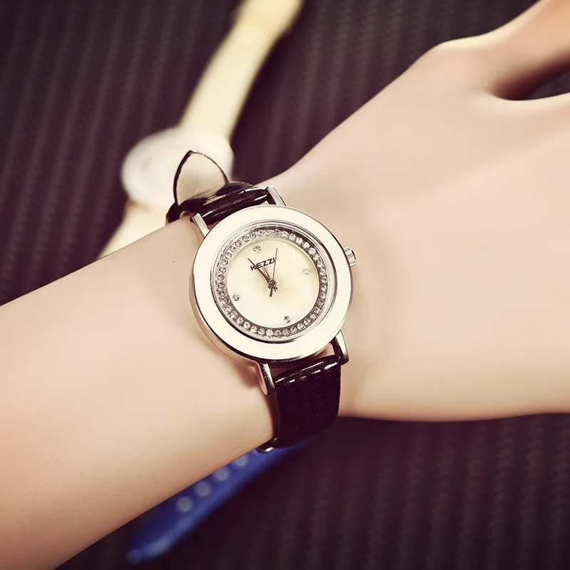 

B-9066 Women Watches Gleaming Diamond Movable Relojes Mujeres Wrist Watches Woman Ladies Watch Waterproof Reloj