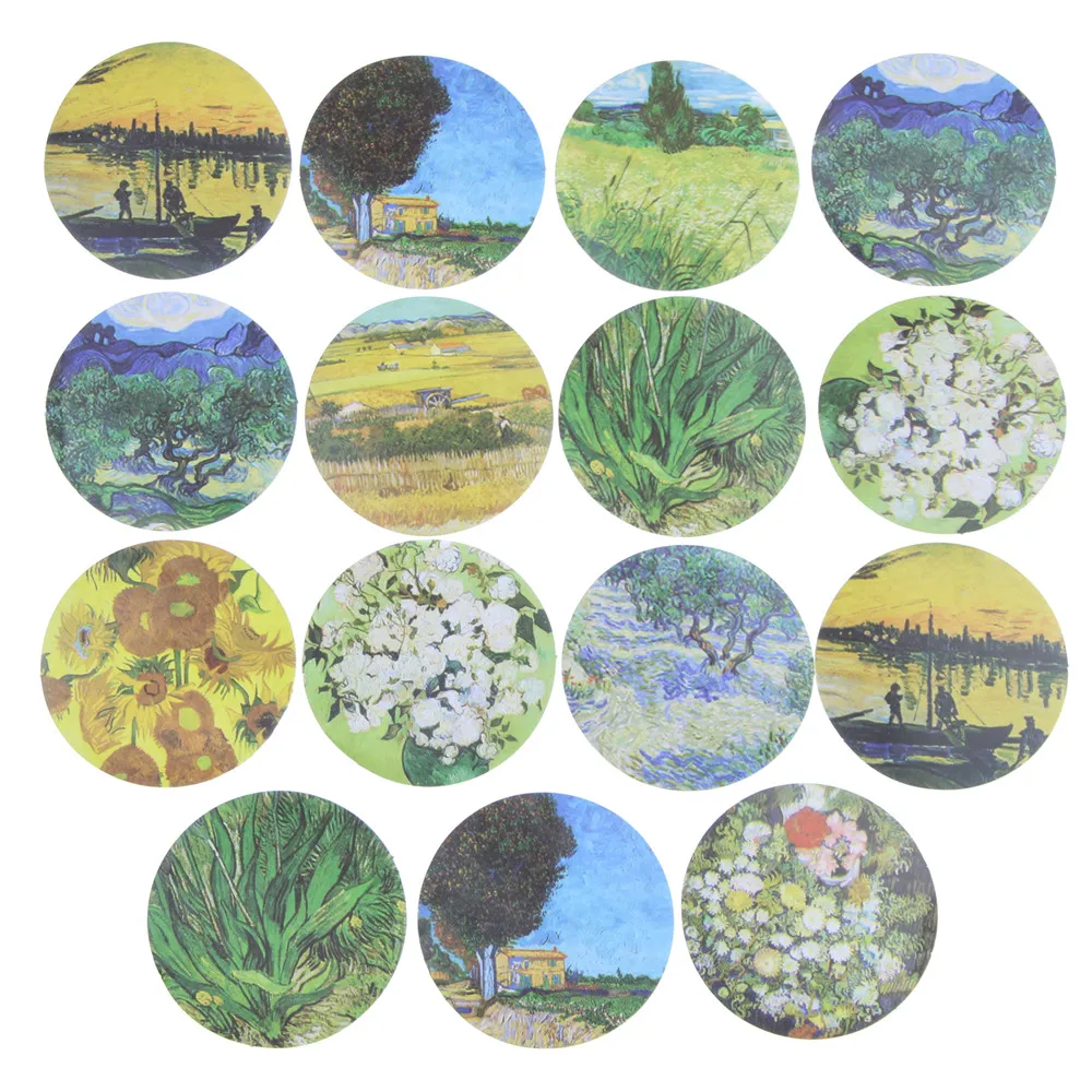 45 шт./лот Meet Van Gogh Мини бумажные наклейки украшения Diy альбом дневник Скрапбукинг