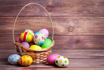

HUAYI Easter Eggs Theme Art fabric Backdrops For Studio Newborn Photography Backgrounds D-9418
