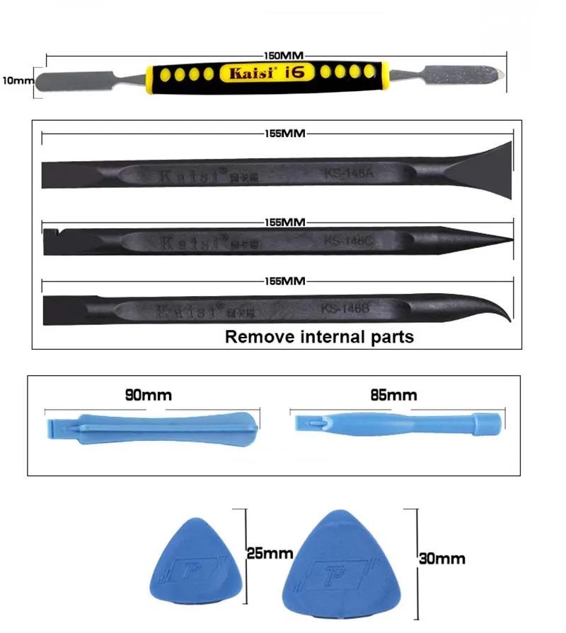 Kaisi 8 в 1, инструменты для ремонта телефона, инструменты для ремонта панели, инструменты для удаления опор, набор инструментов для ремонта телефонов, набор инструментов для компьютера, набор ручных инструментов