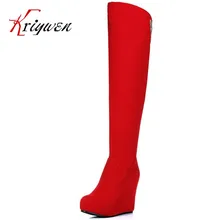 2015 marke Neue Mode Frauen Martin Stiefel Sexy keile Plattform motorradstiefel Winter Warme kristall party Schnee Schuhe Heißer Verkauf