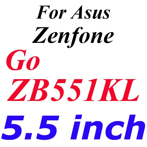 Защитное стекло из закаленного стекла для Asus Zenfone 2 Laser ZE500KL ZE550KL A450CG Zenfone Max C Go Selfie - Цвет: Zenfone Go ZB551KL