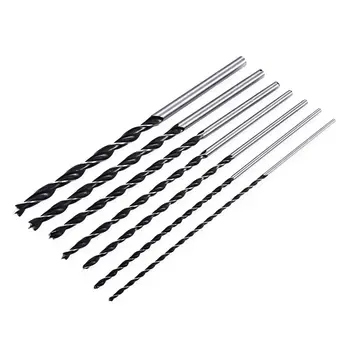 

Wholesales 7pc X Long Wood Drill Bit Set 4mm 5mm 6mm 7mm 8mm 10mm 12mm x 300mm Brad Point