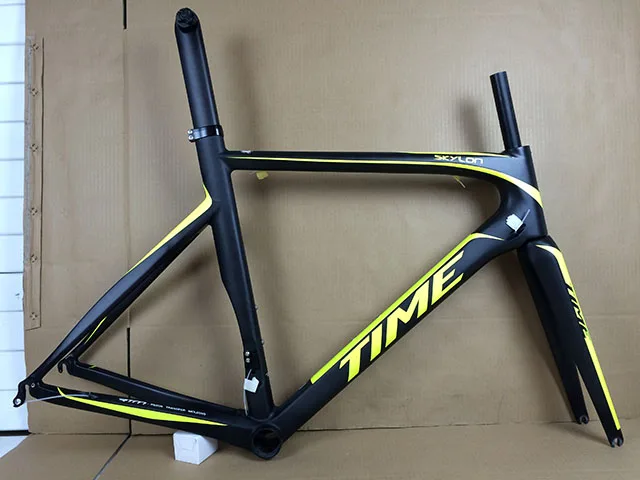 Cheap 2015 TIME skylon road frame T1000 1K Toray Full carbon road bike frame glossy or matte bicycle frame size : XS/ S/ M/ L
