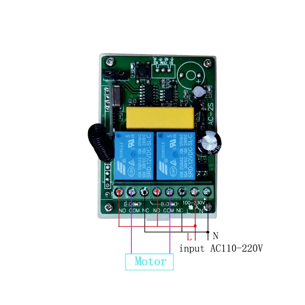 AC110-220V 2CH беспроводной переключатель системы дистанционного управления модуль дистанционного приемника радио релейный передатчик умный переключатель 315/433 МГц