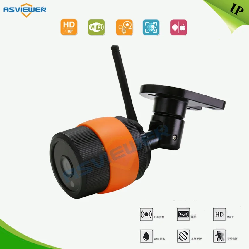 

960P Bullet IP Camera Outdoor Waterproof CCTV WIFI Camera Security Video Surveillance Camera IR Distance 20M AS-IP8316W