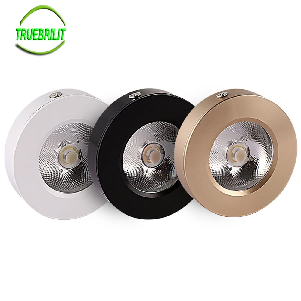 

LED Panel lamps Mini Downlights 3W Cabinet Showcase Down Lights COB Surface Mounted Spot Ceiling 85-265V 5pcs/lot