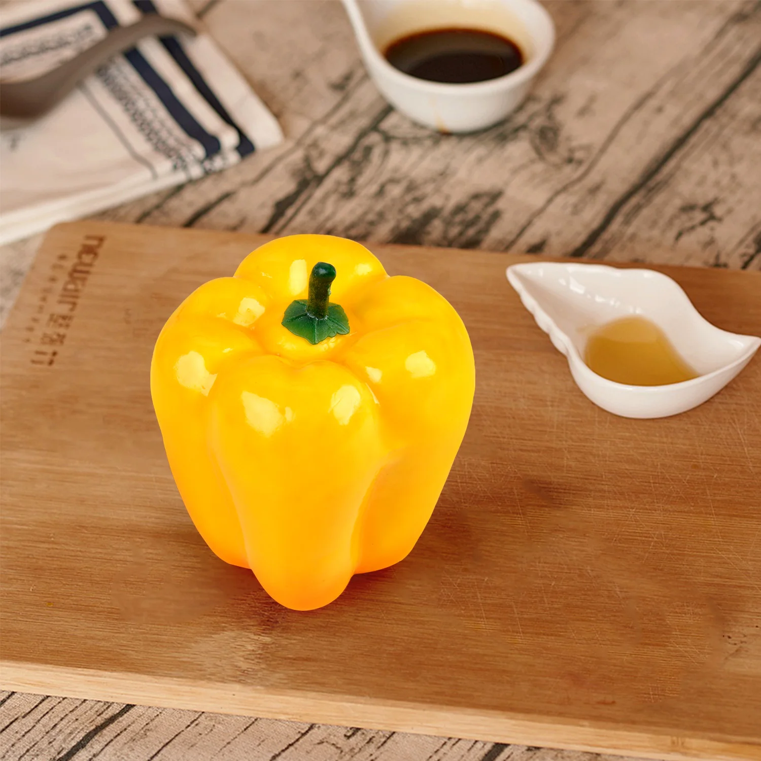 

Artificial Simulation Chili Yellow Lantern Chili Foam Vegetable Lifelike Fake Simulated Vegetable Photo Prop Home Decor Showcase