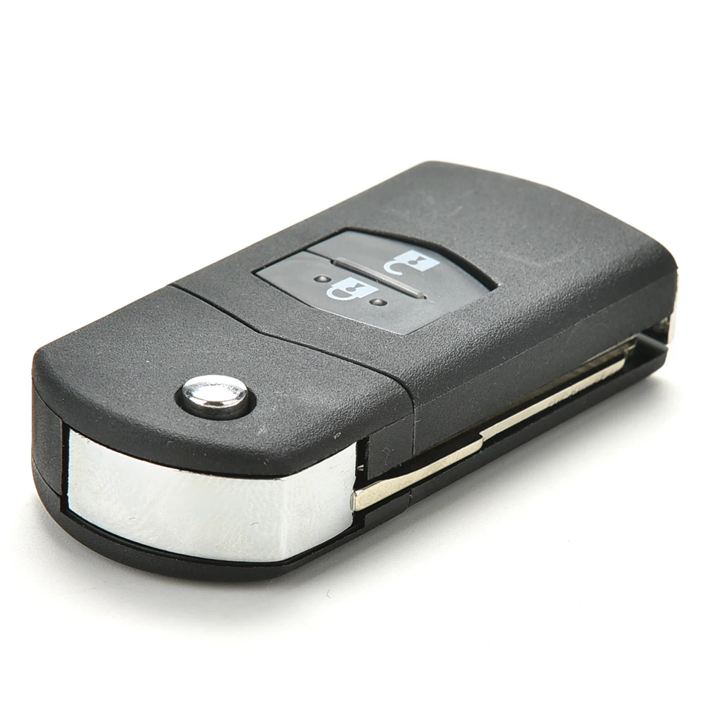 Дистанционный брелок для ключей, чехол, Складной флип с невырезанным лезвием для Mazda 3 5 6 2 кнопки