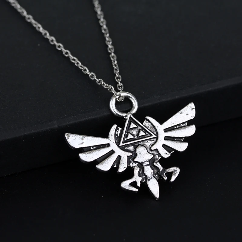 dongsheng Game Jewelry The Legend of Zelda Necklace Vintage Silver